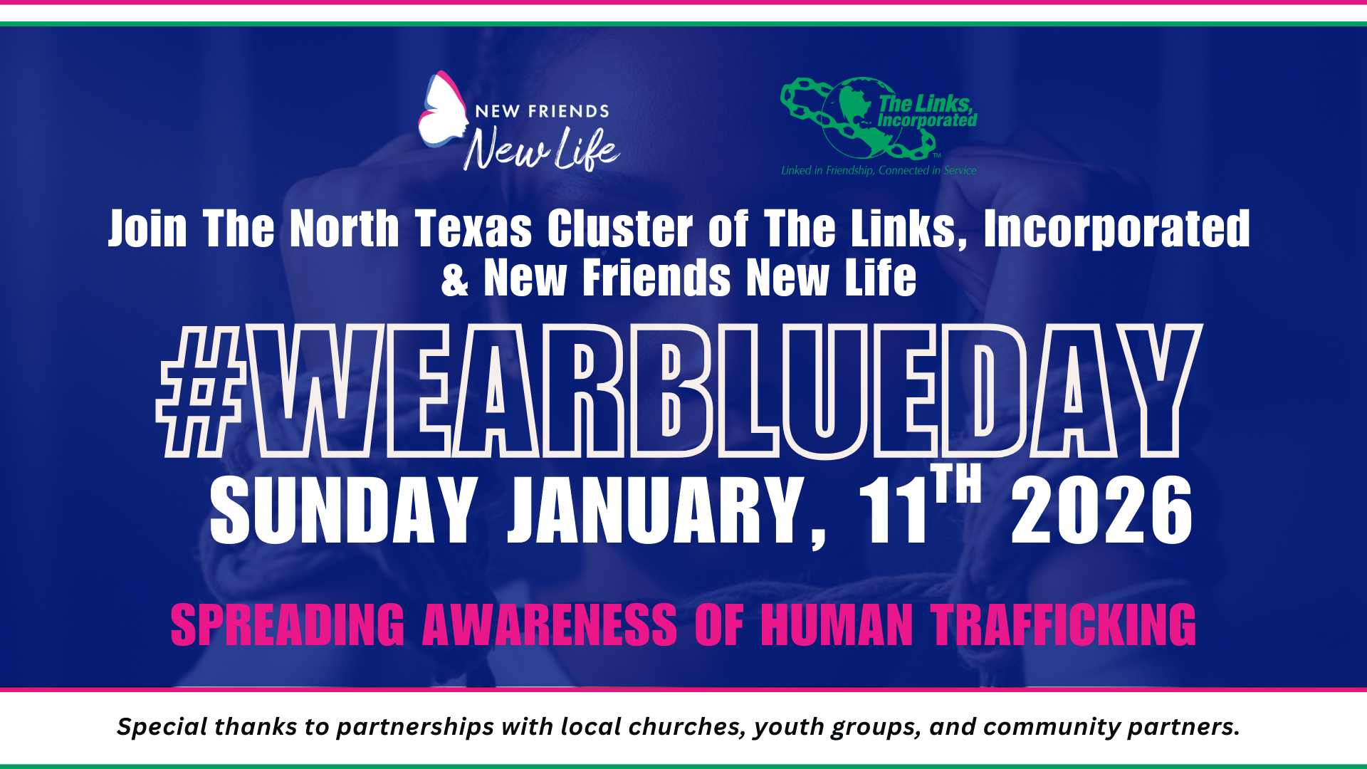 #WEARBLUE DAY | Human Trafficking Awareness Day