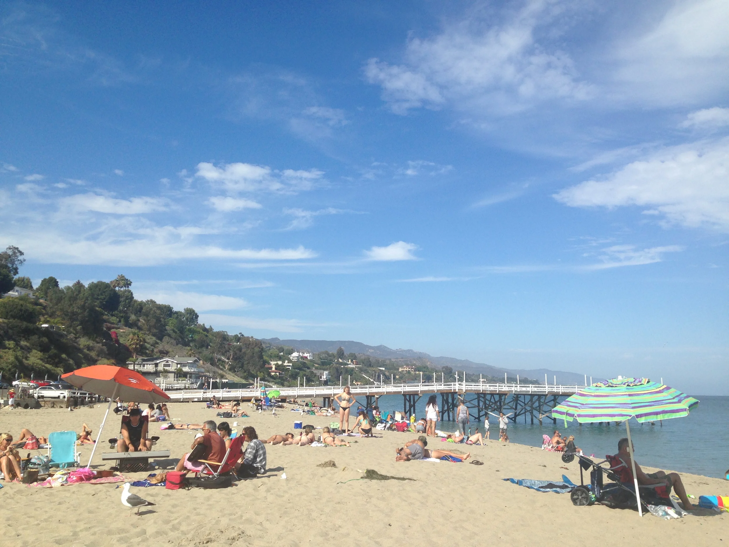 Paradise Cove in Malibu! Where I fulfilled my life-long dream of drinking out of a coconut...then cut my foot walking in the sand. 