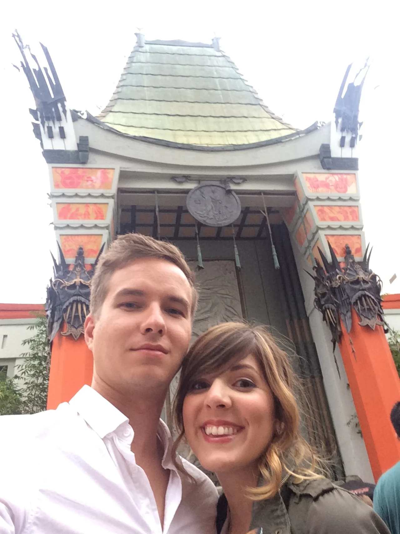 The Chinese Theater kind of looked like a villain's house, but it was pretty great. Dang all those actors hand/foot prints are so tiny! I fit right in!