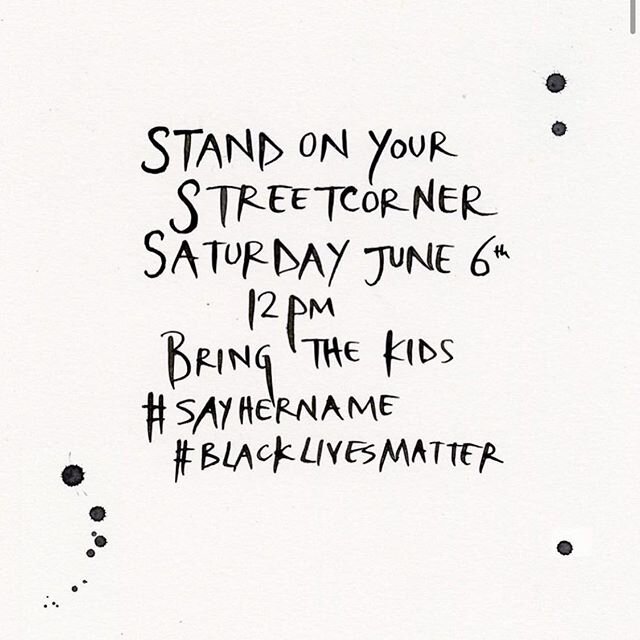#sayhername #blacklivesmatter share with your friends and neighbors 
Artwork by @costanzatb