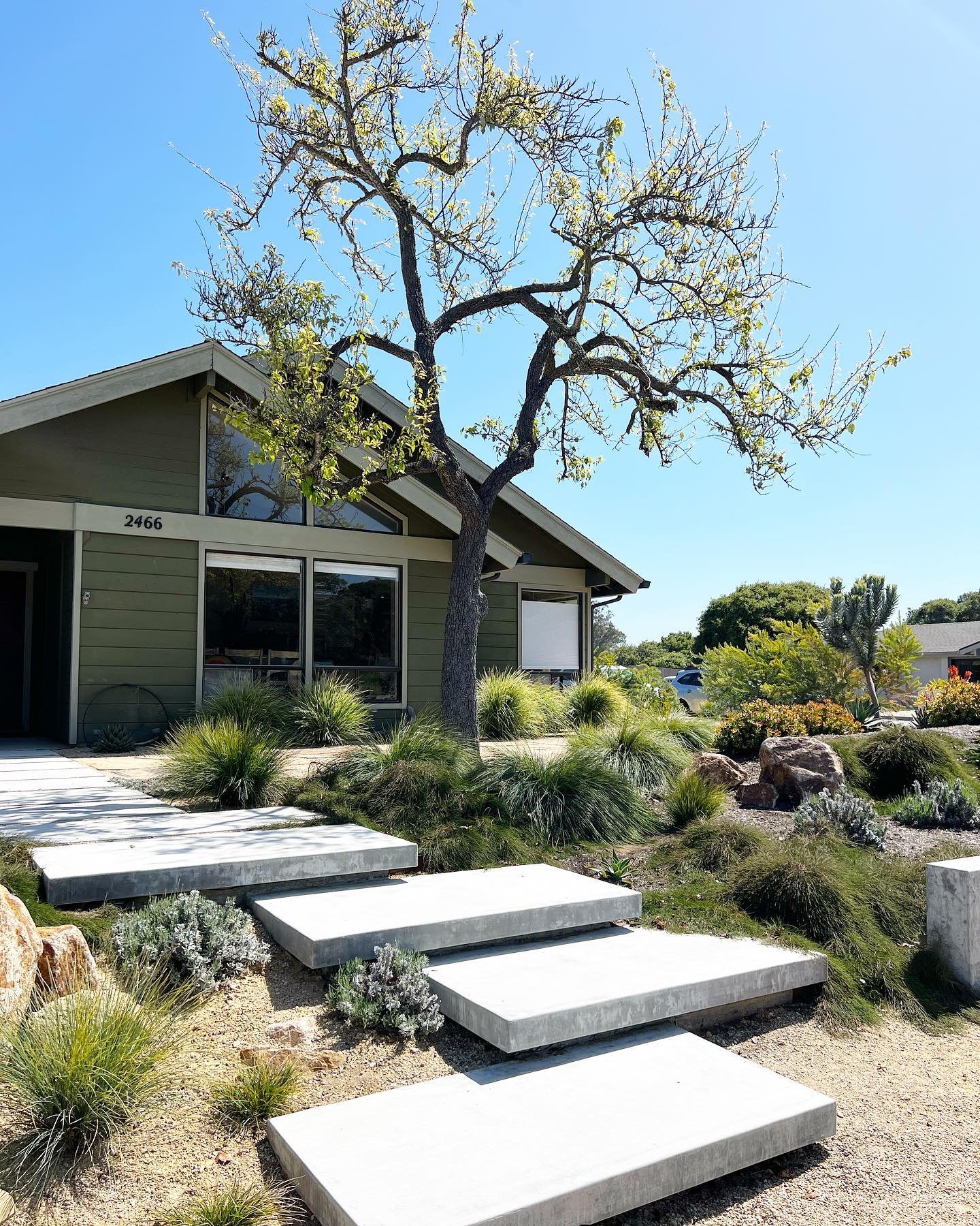 We&rsquo;ve come a long way! To truly appreciate how far, swipe for the before. ✨
.
.
.
#landscapedesign #landscapedesigner #shareslo #805living #gardendesign #landscaperenovation #droughttolerant #designforliving #sunsetmag #sanluisobispo #californi