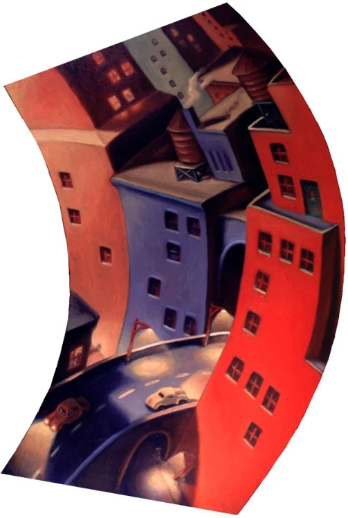 Curved city I