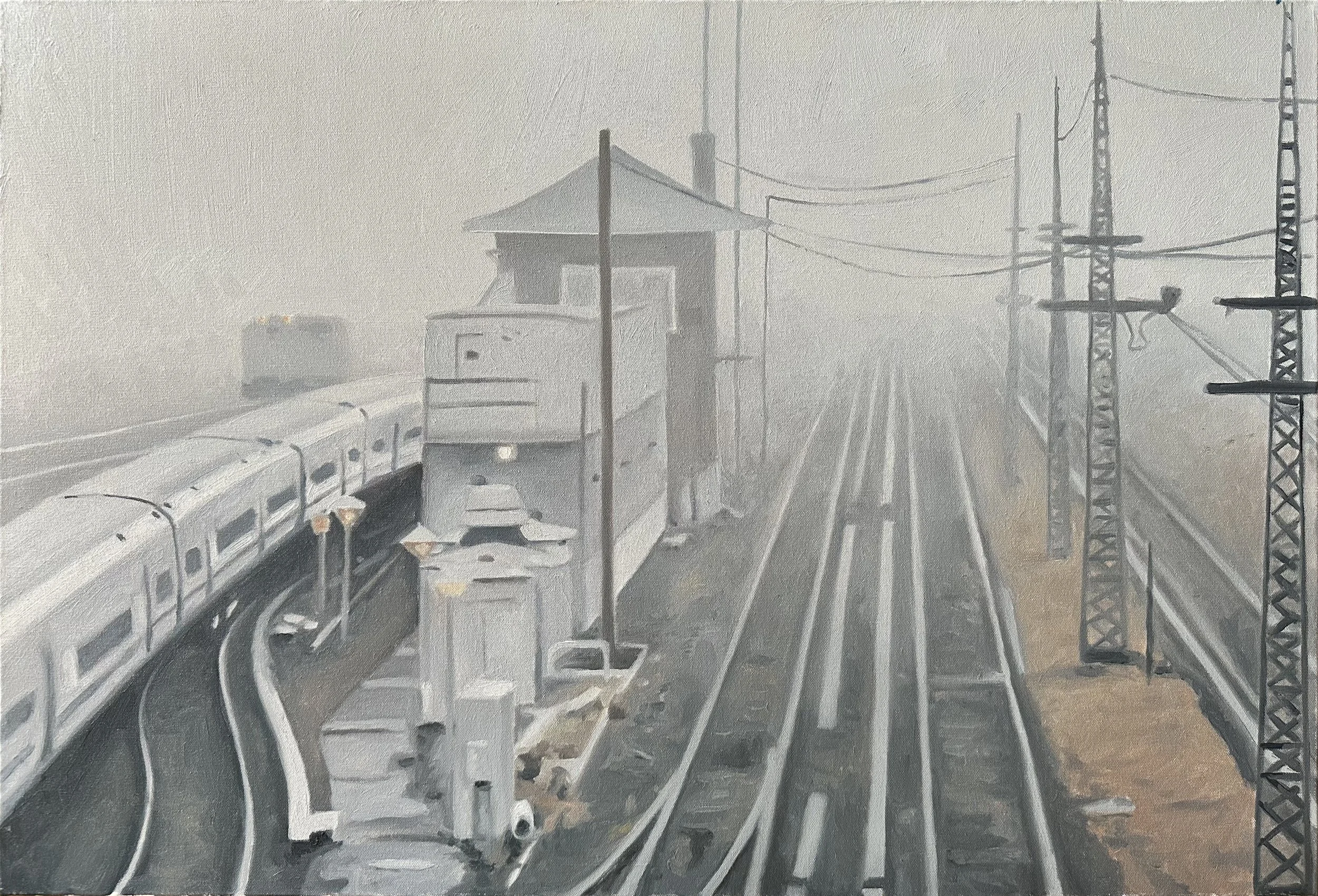 Foggy Jamaica Station