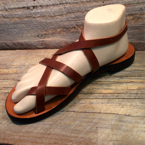 custom made leather sandals