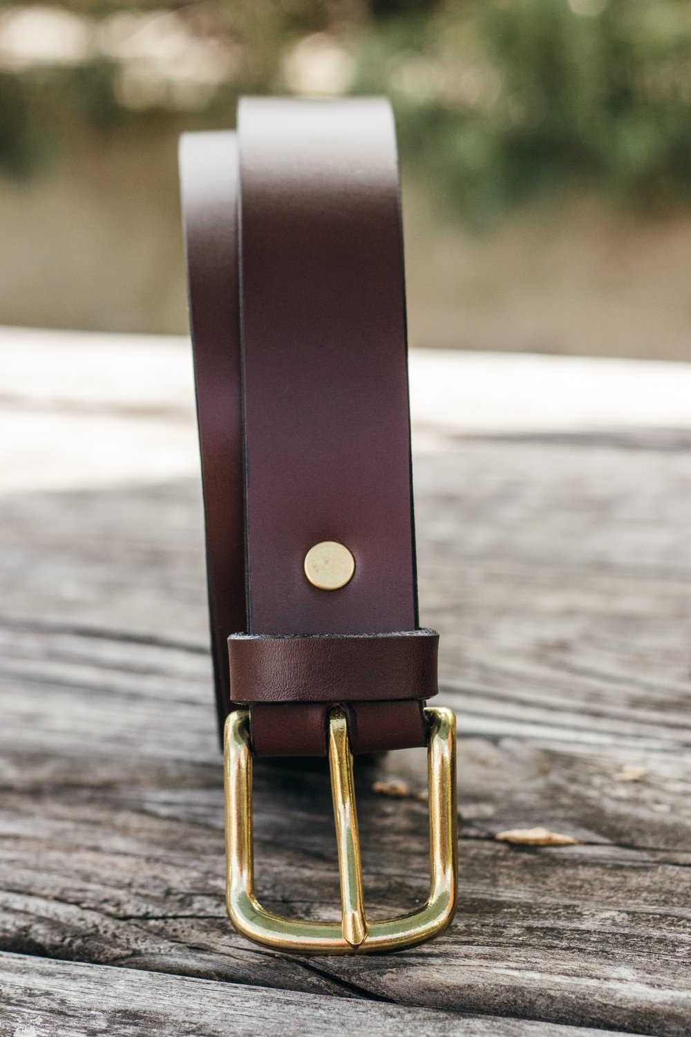 American Bridle Leather in Ranch Brown — Masada Leather