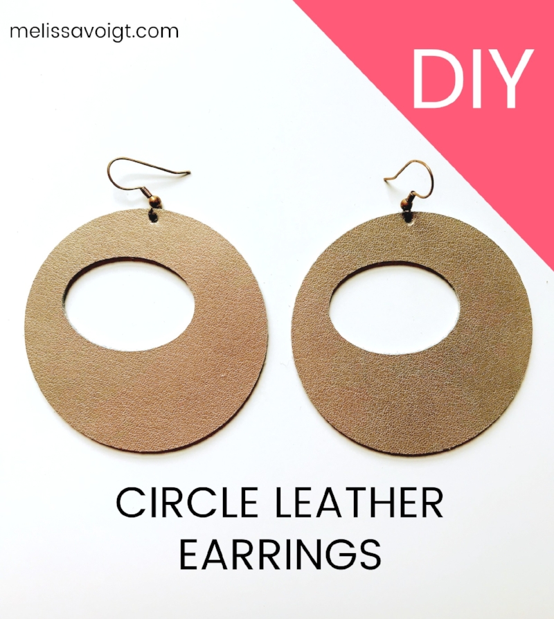 Leather Earrings DIY - Chaotically Yours