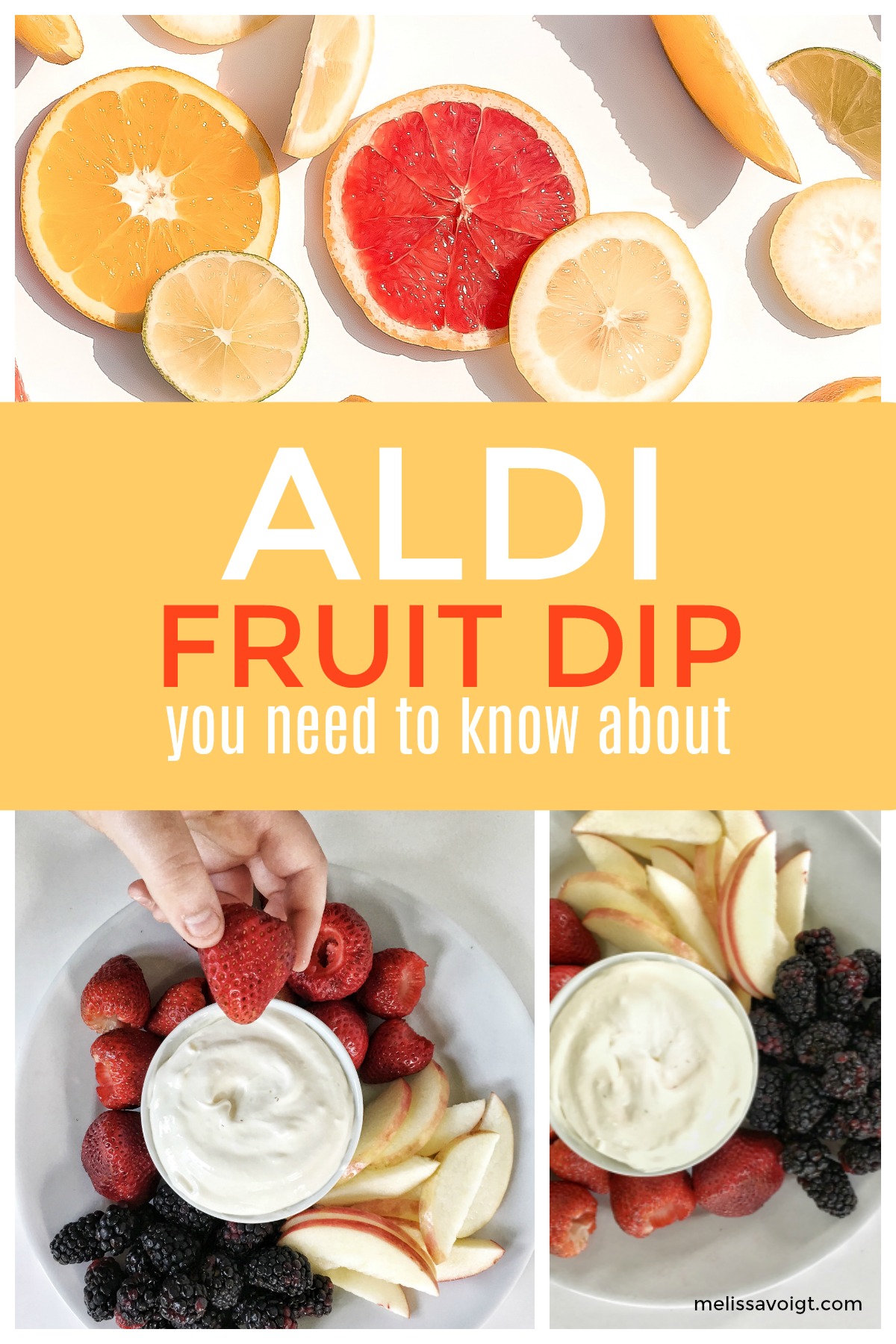 FOUR INGREDIENT ALDI FRUIT DIP — melissa voigt