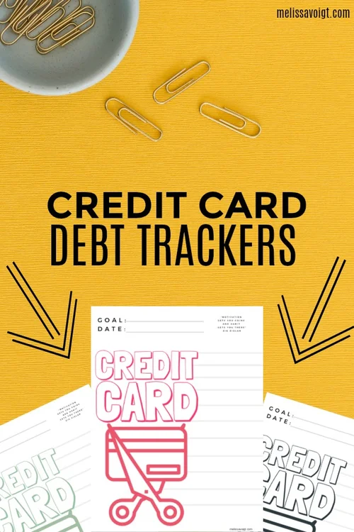 CREDIT CARD DEBT FREE TRACKER PRINTABLE WORKSHEET — melissa voigt