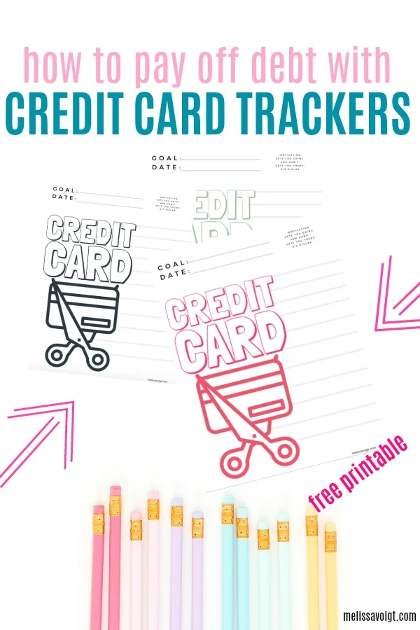 CREDIT CARD DEBT FREE TRACKER PRINTABLE WORKSHEET — melissa voigt