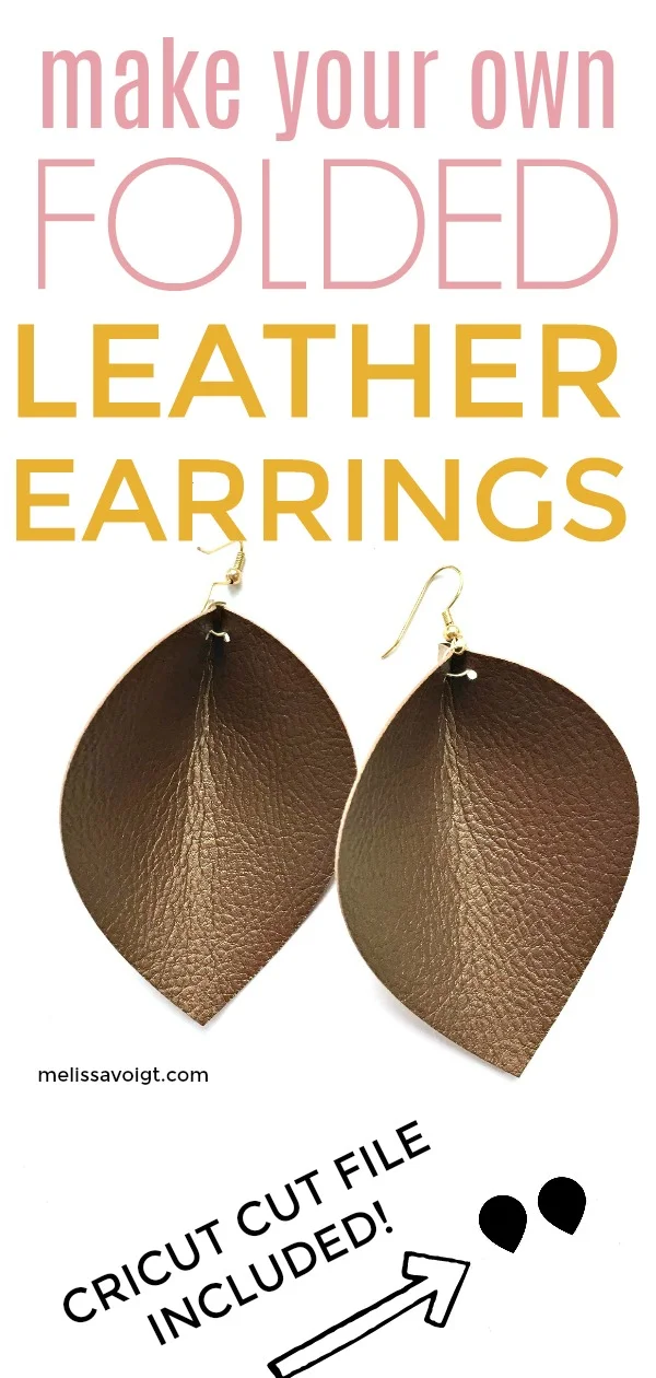 How To Make Faux Leather Earrings with Cricut Joy - Tastefully Frugal