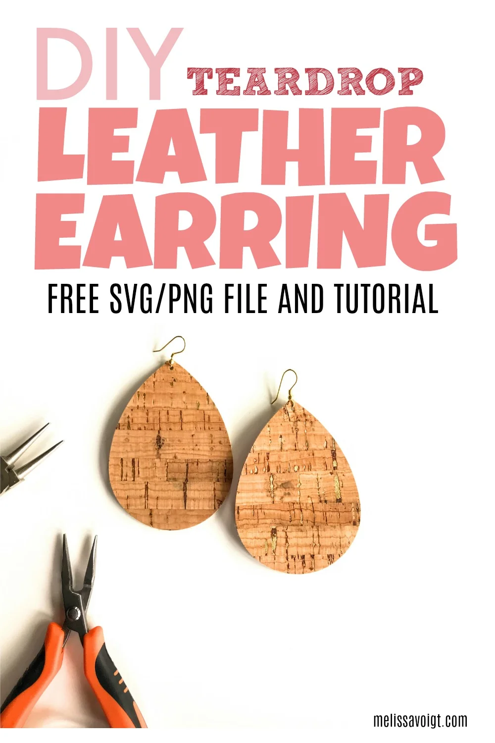 Download Svg Teardrop Leather Earring Template Melissa Voigt