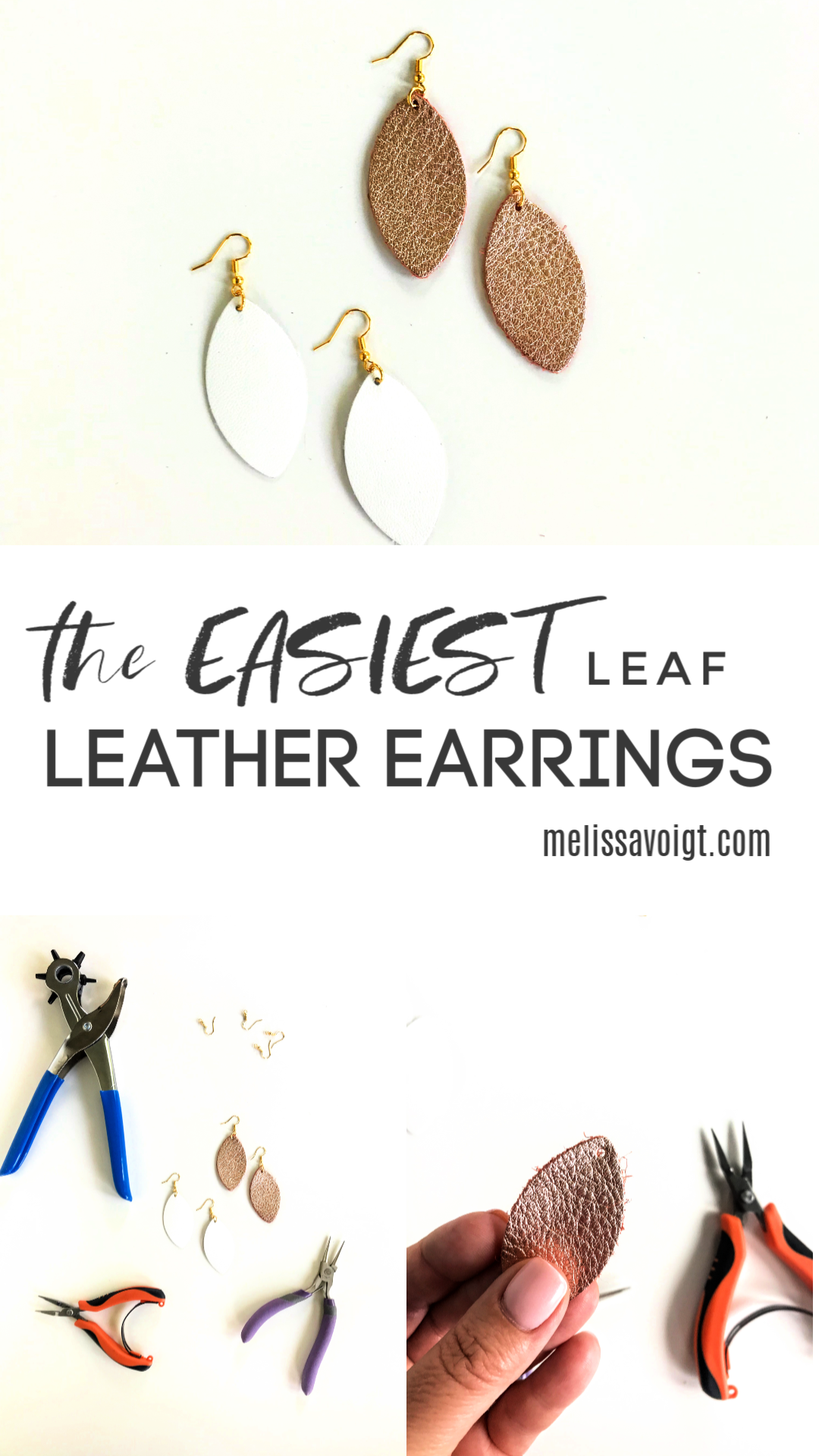 Leather Feather Earrings with Fringe - White with gold and crystal –  Laborde Designs | Handmade Jewelry