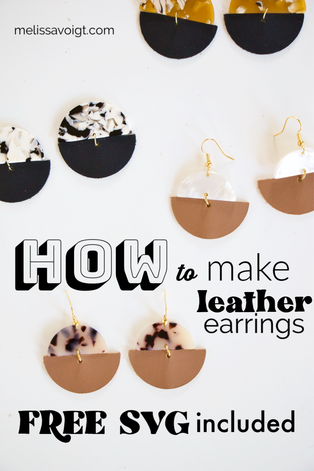 DIY LEATHER EARRINGS USING THE CRICUT MAKERS TOOLS - Sugarcoated
