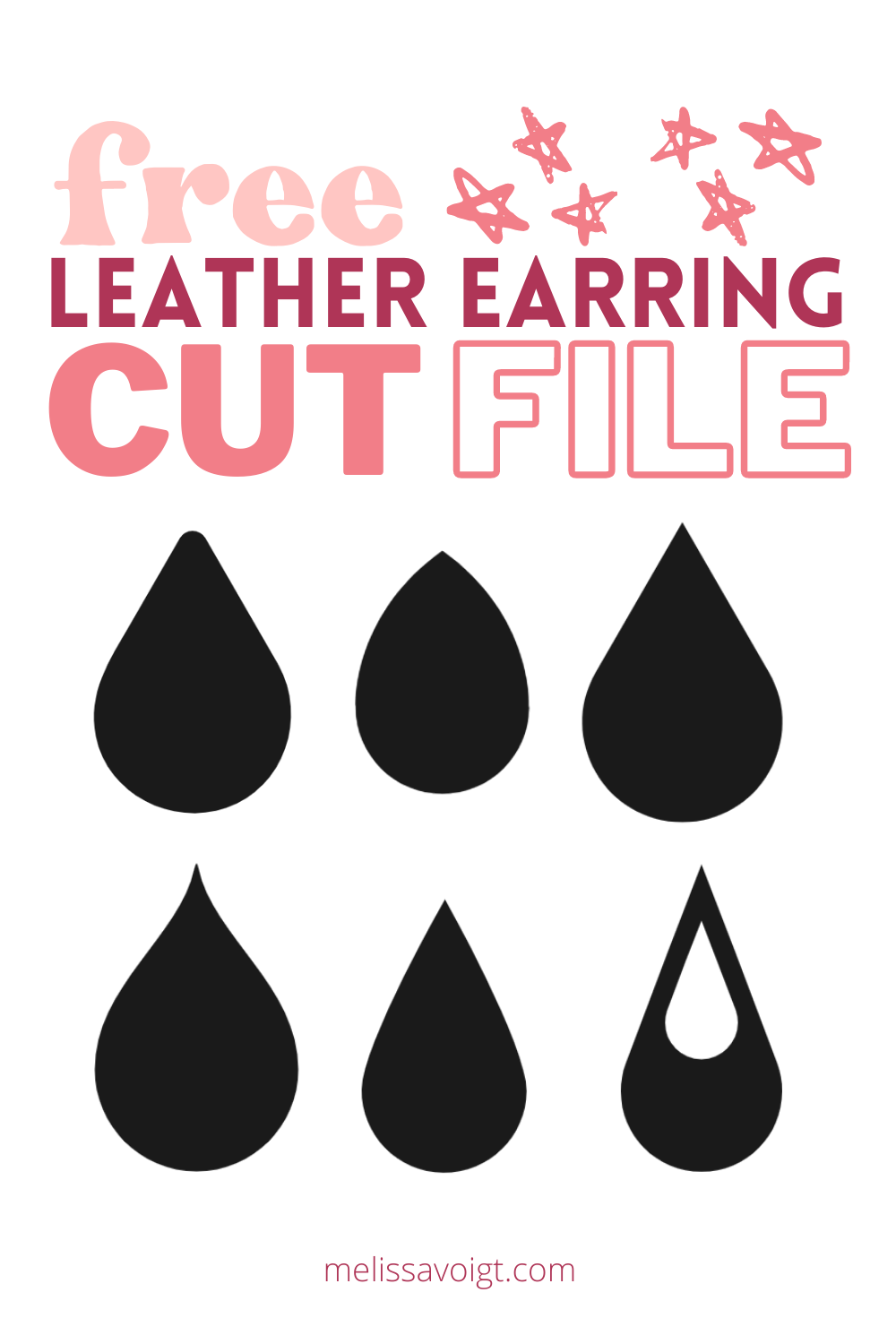 Faux leather earring supplies circle cutouts