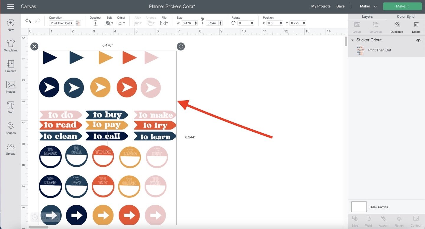 Cricut Print and Cut — melissa voigt