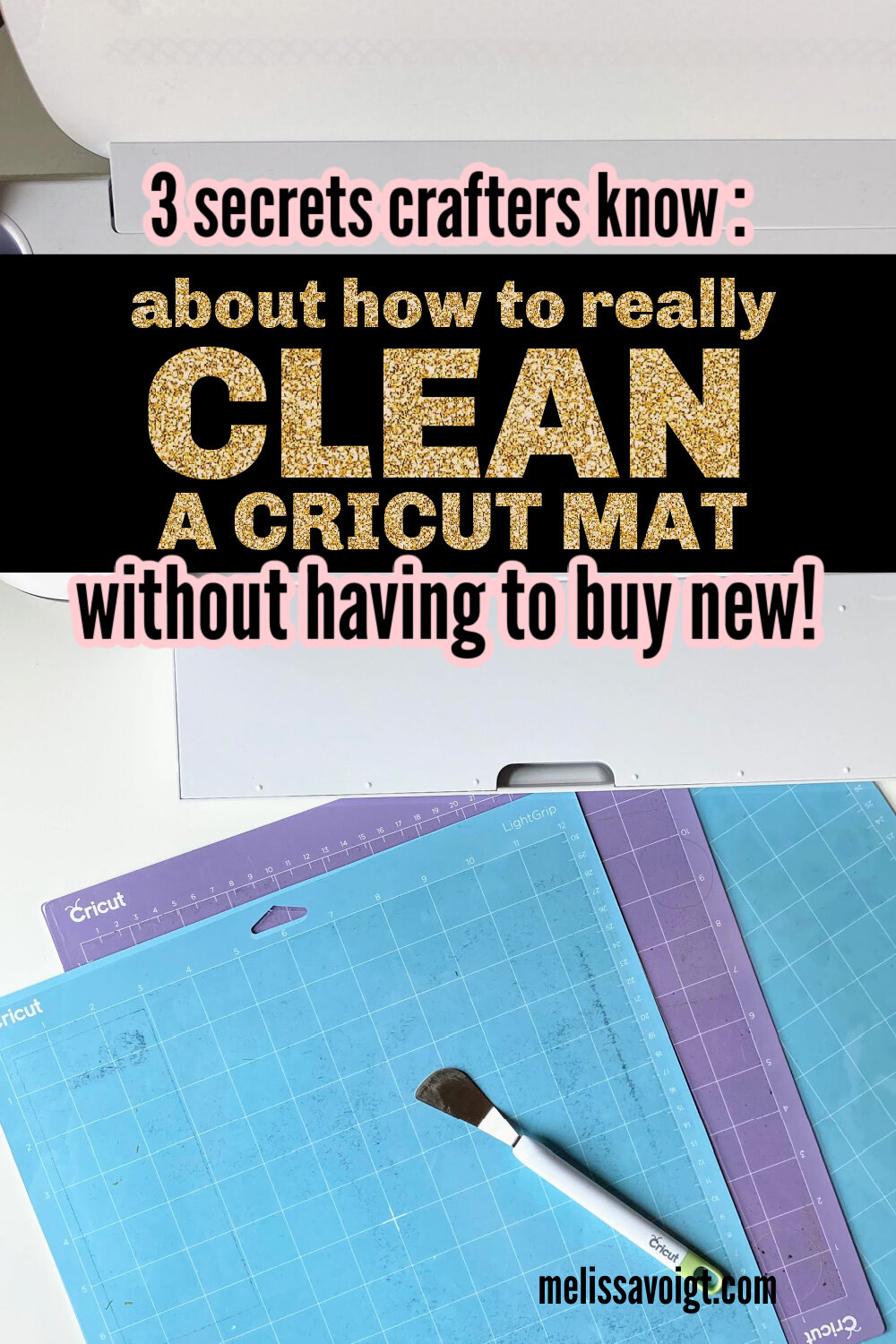 how to clean a Cricut mat