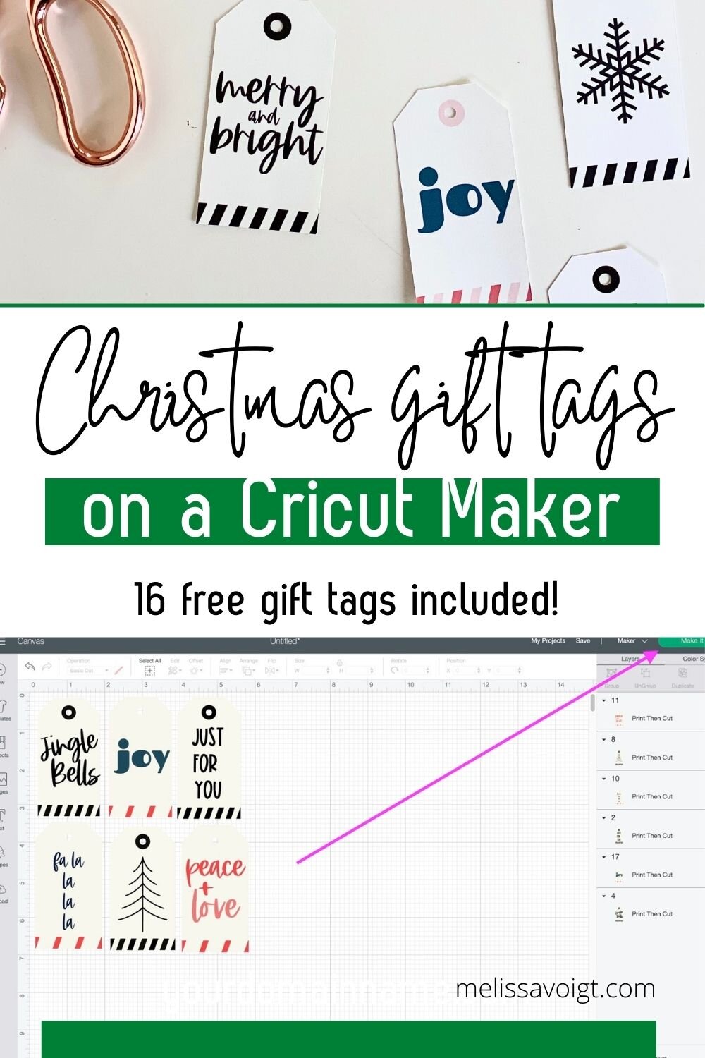 Christmas Gift Tags FREE SVG Cut Files