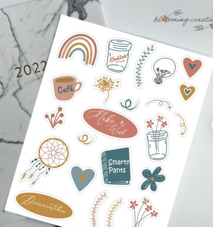 How to Make Stickers with your Cricut  A Print Then Cut Tutorial - Spot of  Tea Designs