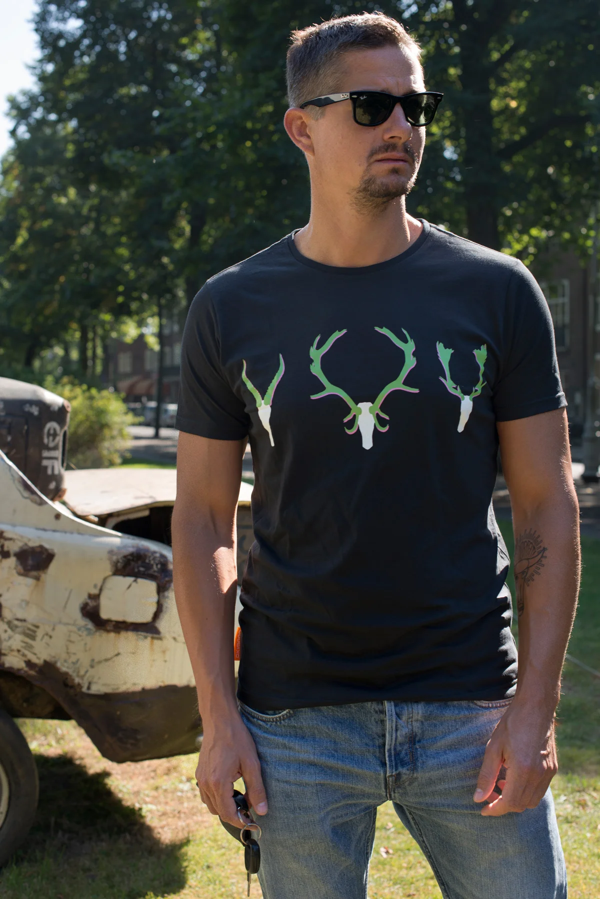 3 deer - Graphic design by Marijke Lennards