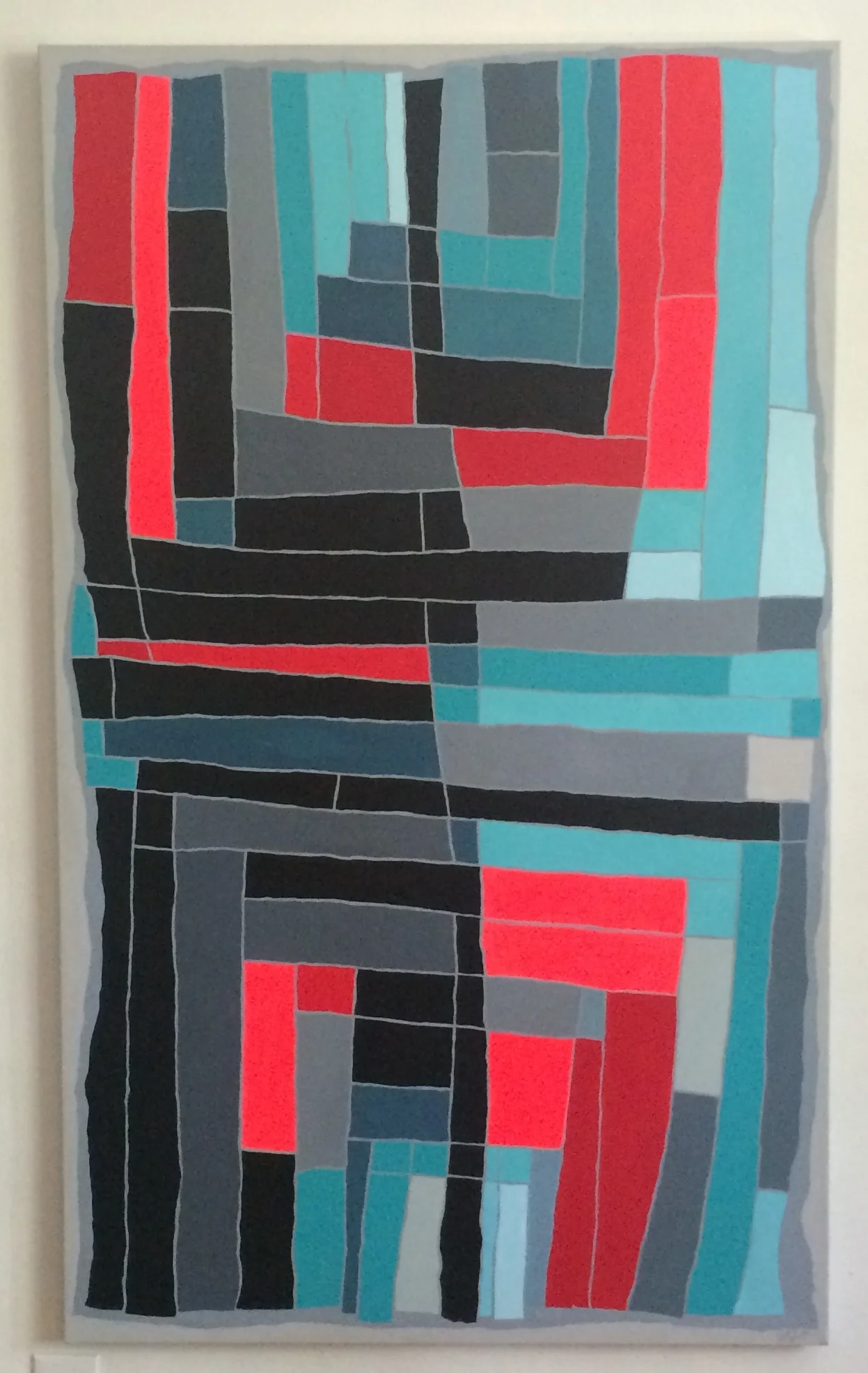 sail me home; acrylic and graphite on canvas, 36"x60" (sold)