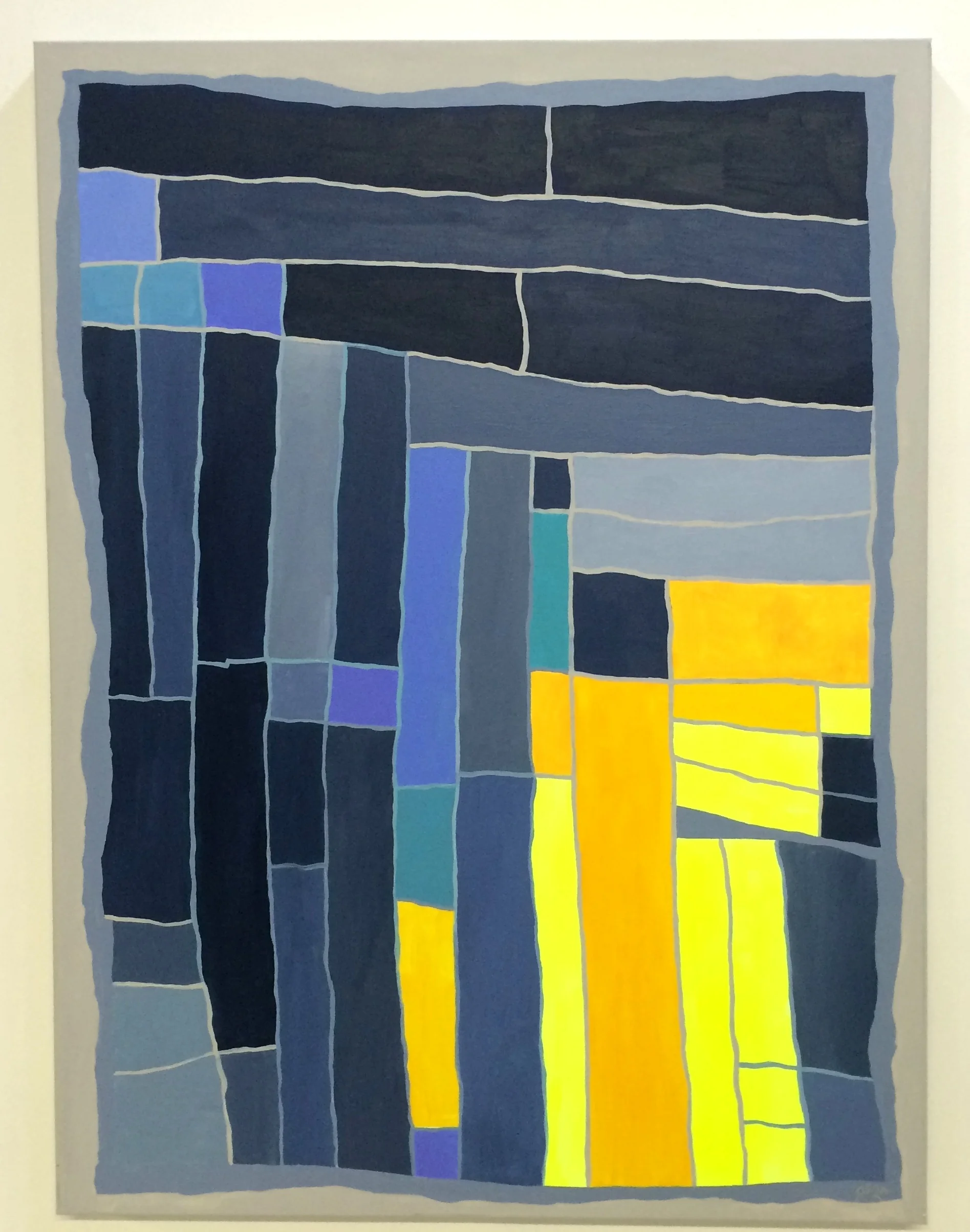   lagoon ; acrylic and graphite on canvas, 30"x40" (NFS) 