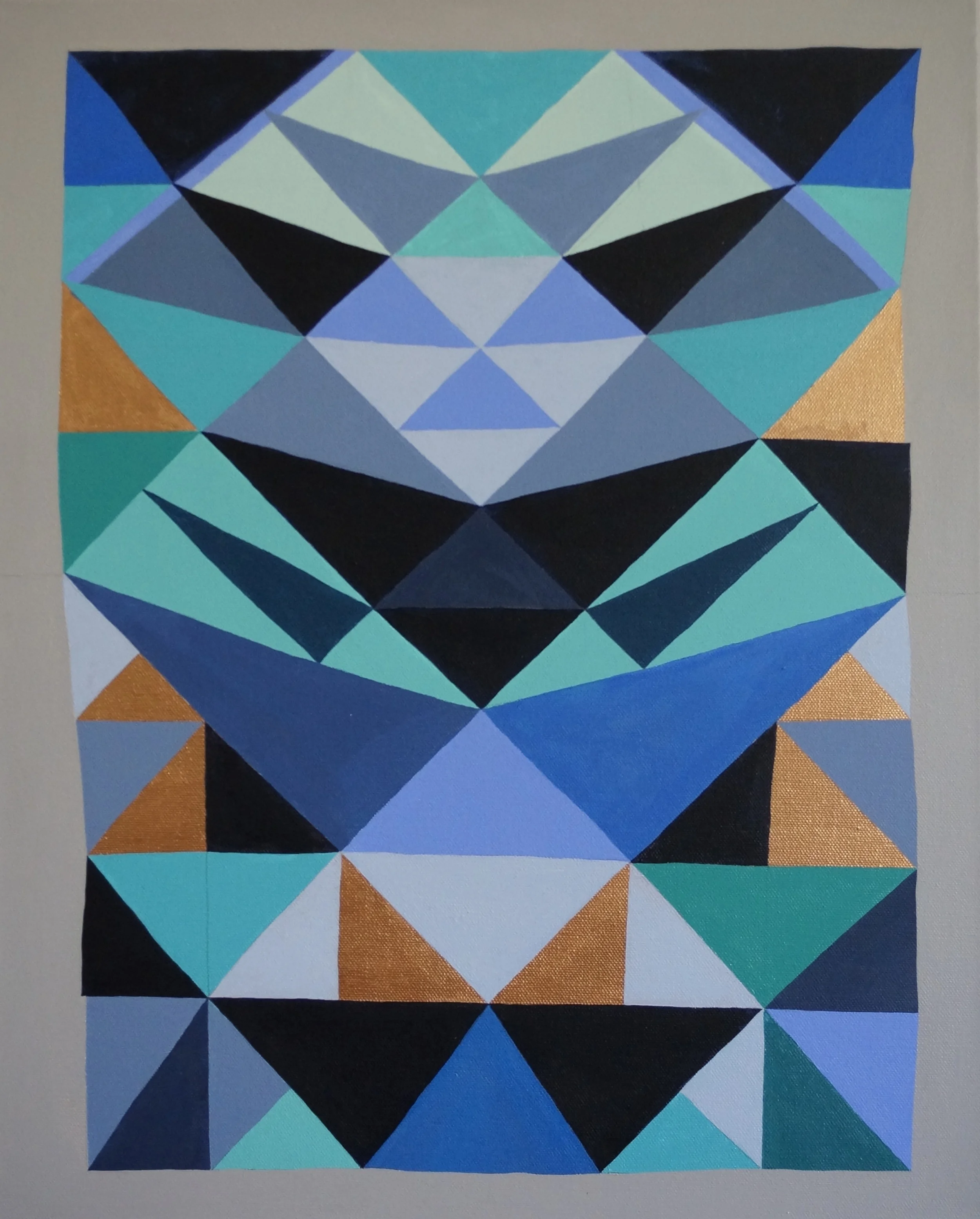 running wild ; acrylic and graphite on canvas, 16"x20" (sold)