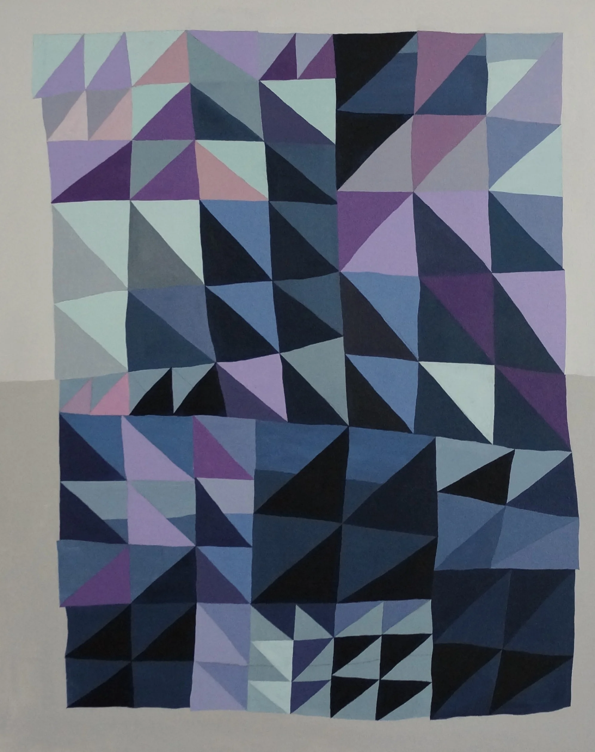   night ocean;&nbsp; acrylic and graphite on canvas, 24"x30" (sold) 