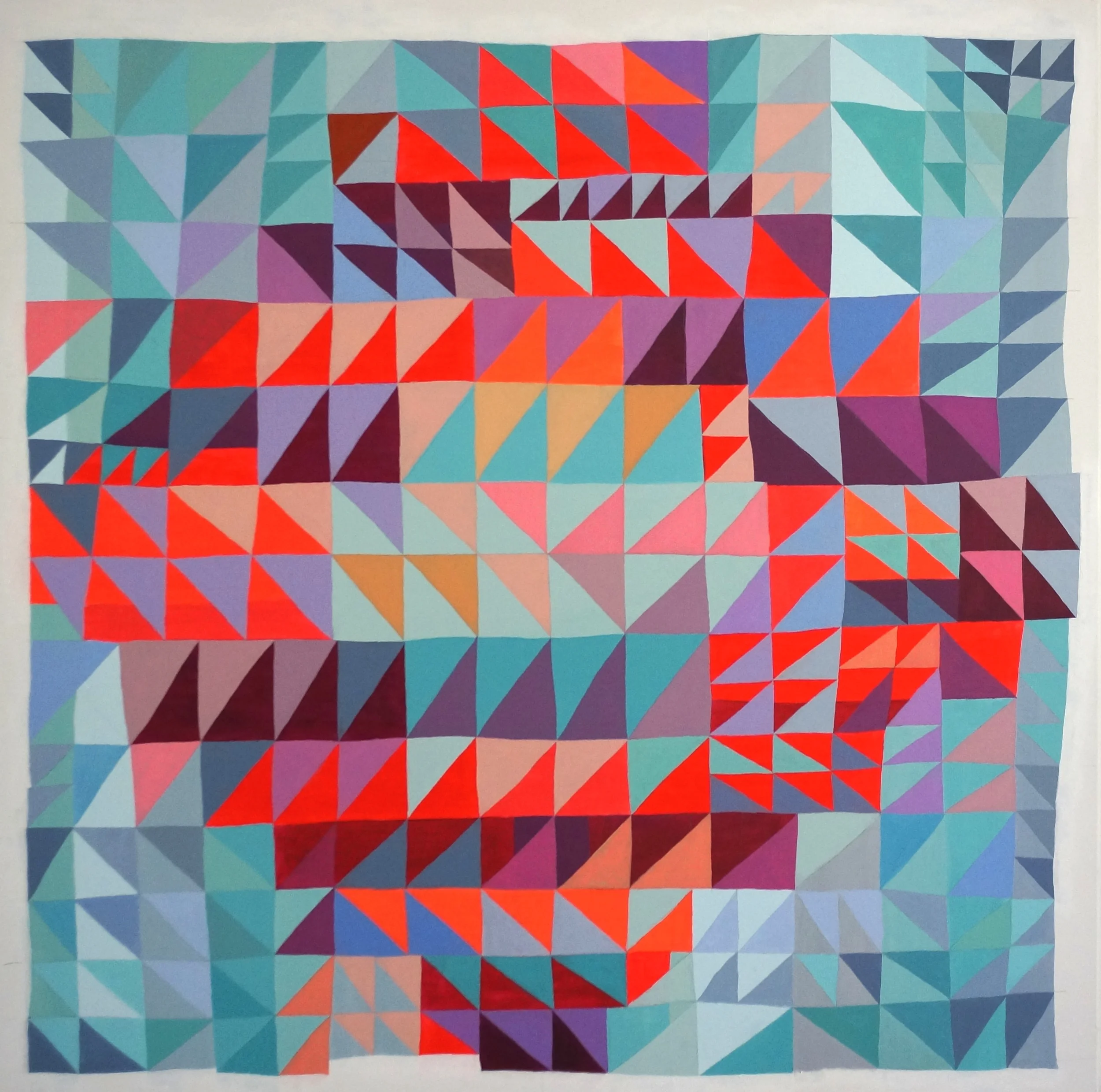   high noon ; acrylic and graphite on canvas, 40"x40" (sold) 