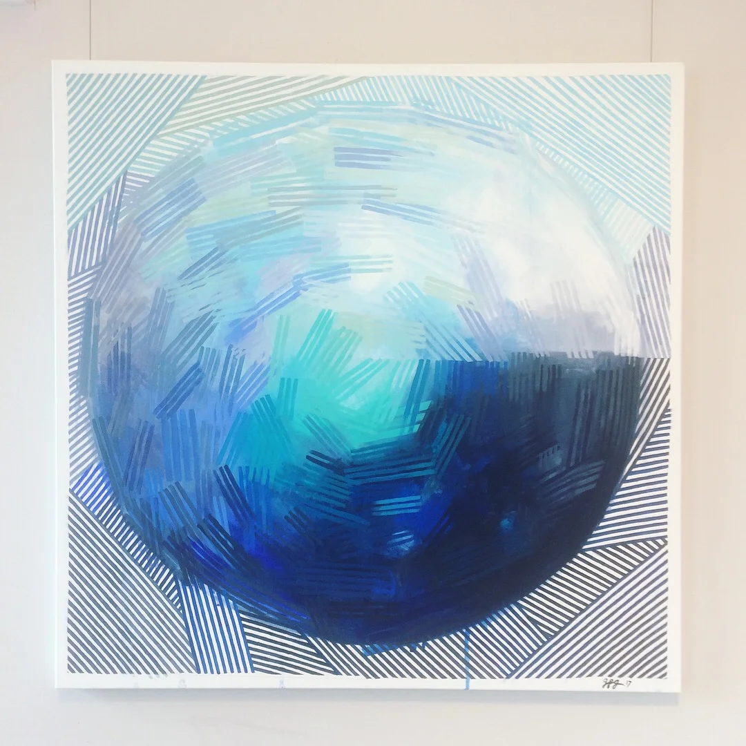   Wild for home ; Acrylic on canvas, 40"x40" 
