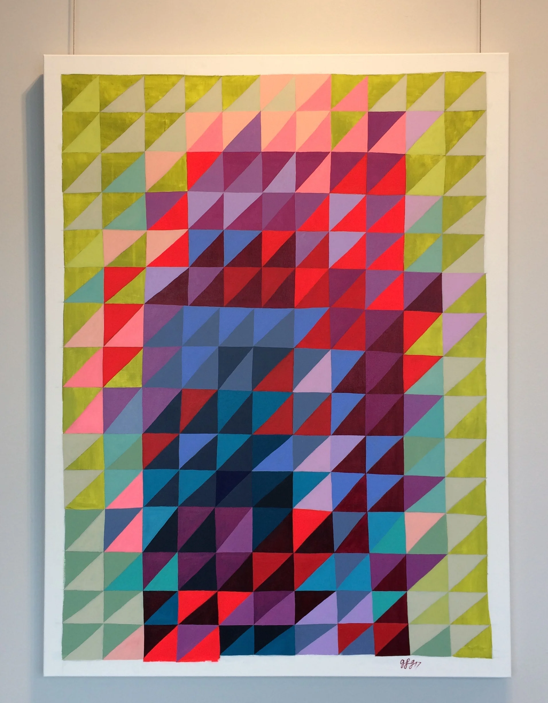 The gods were never indifferent to your life ; Acrylic on canvas, 36"x48"
