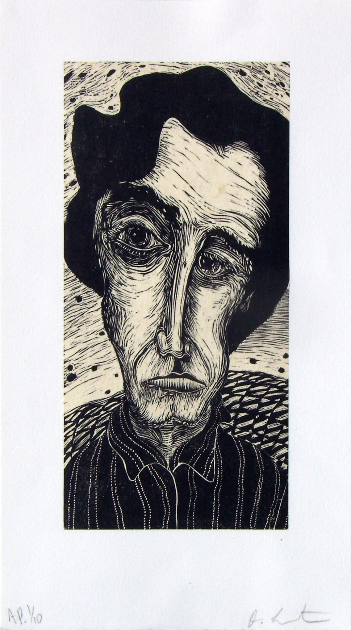 Woodcut and Chine Collé 10 AP’s 14.5” x 8.5”