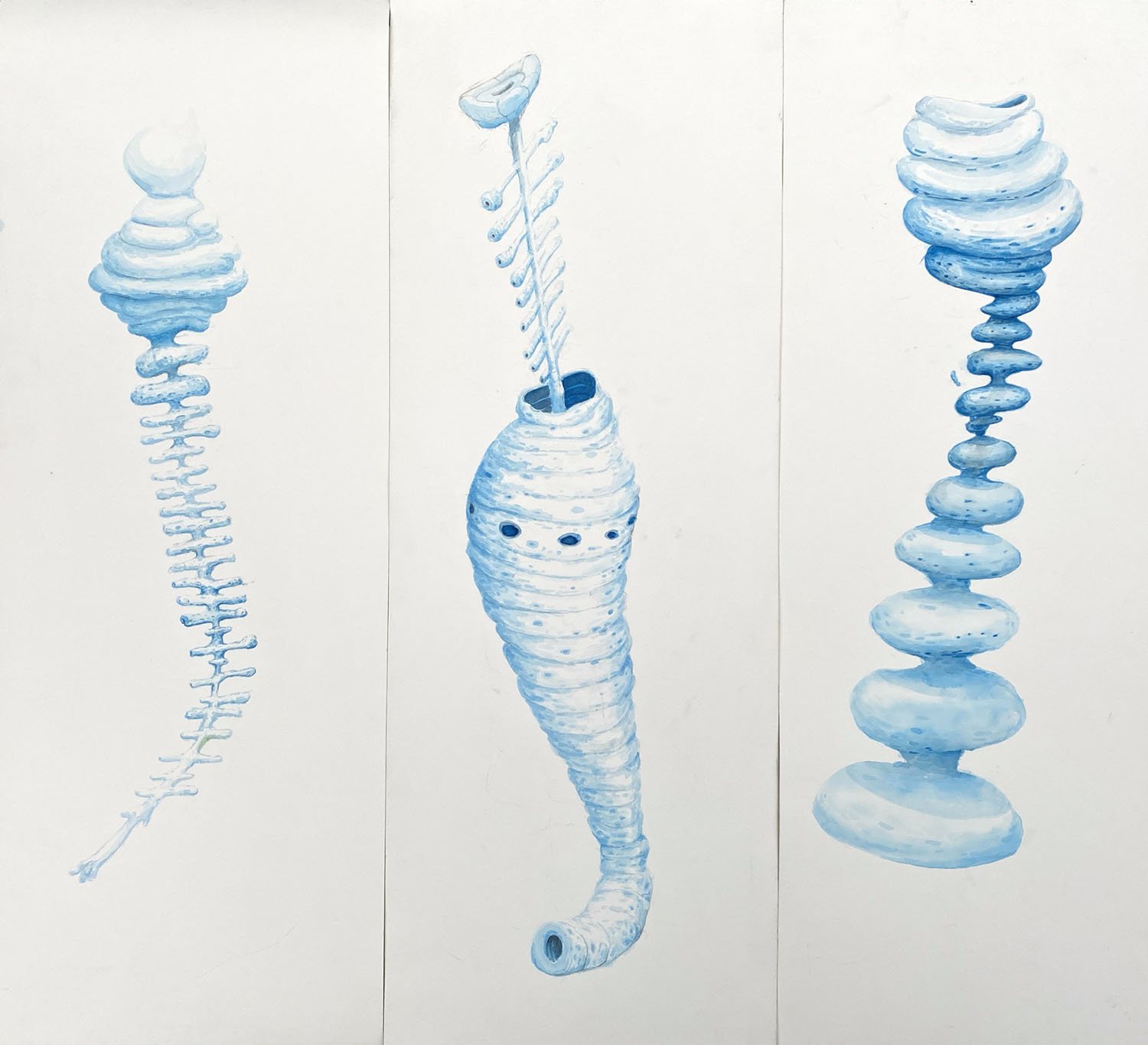 TRIPTYCH IN BLUE