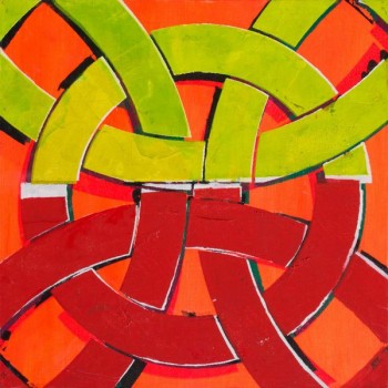 Quarantine; oil and acrylic on panel; 12 x 12″ 2012
