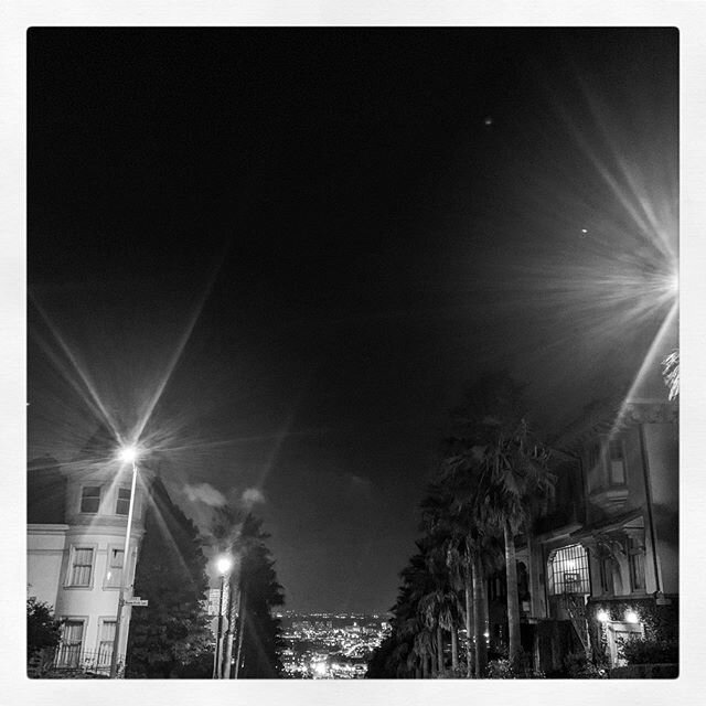 #sanfrancisco #buenavistasf #blackandwhite #cityscape #haightst #nightwalk