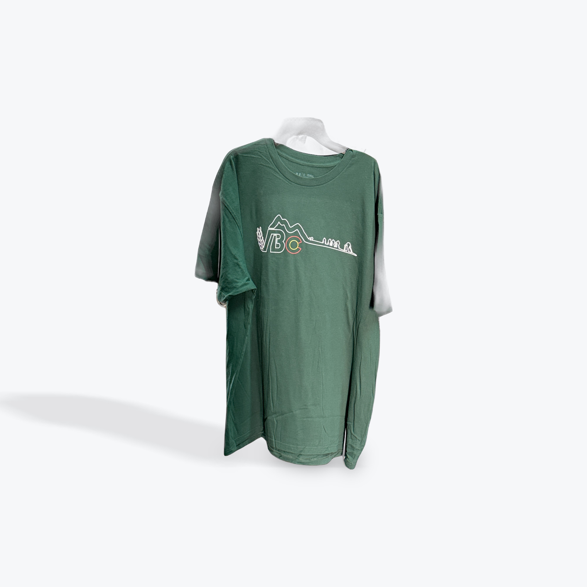 T-Shirt, Dark Forest Green, Skinning
