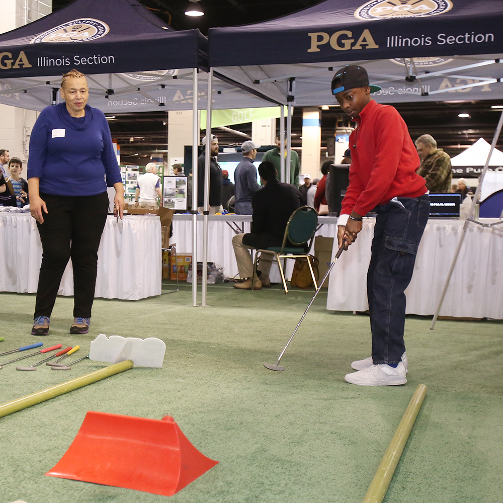 Every year, the Illinois PGA provides fun activities for young golfers to test their skills!