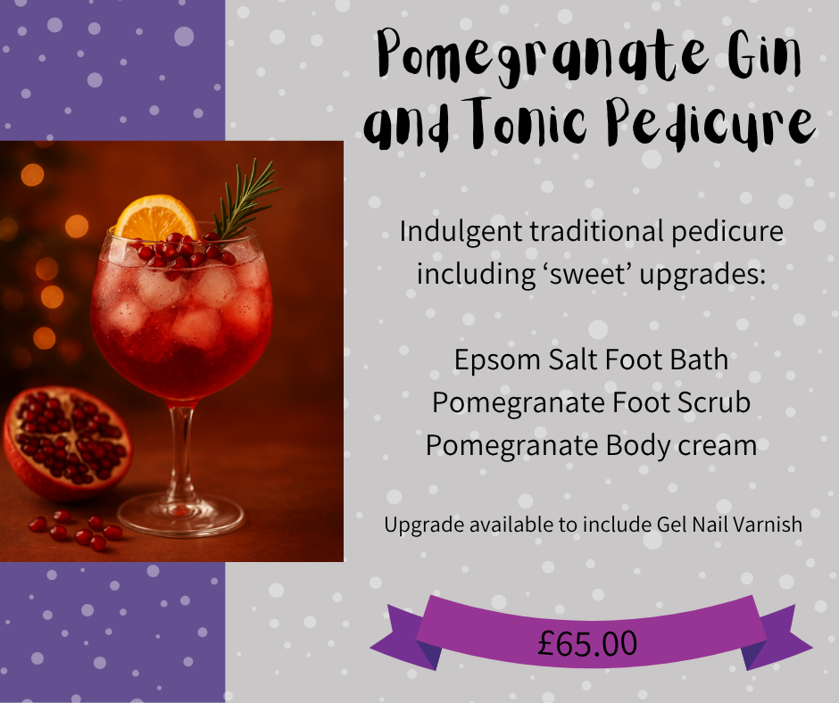 Pomegranate Gin & Tonic Pedicure