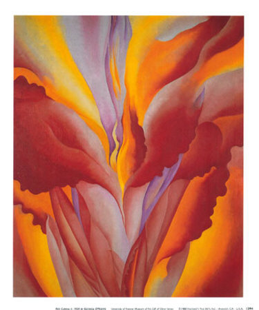 Red Canna - Georgia O'Keefe Image courtesy of http://images.art.com/images/-/Georgia-o-keefe/red-canna-b10048111.jpeg