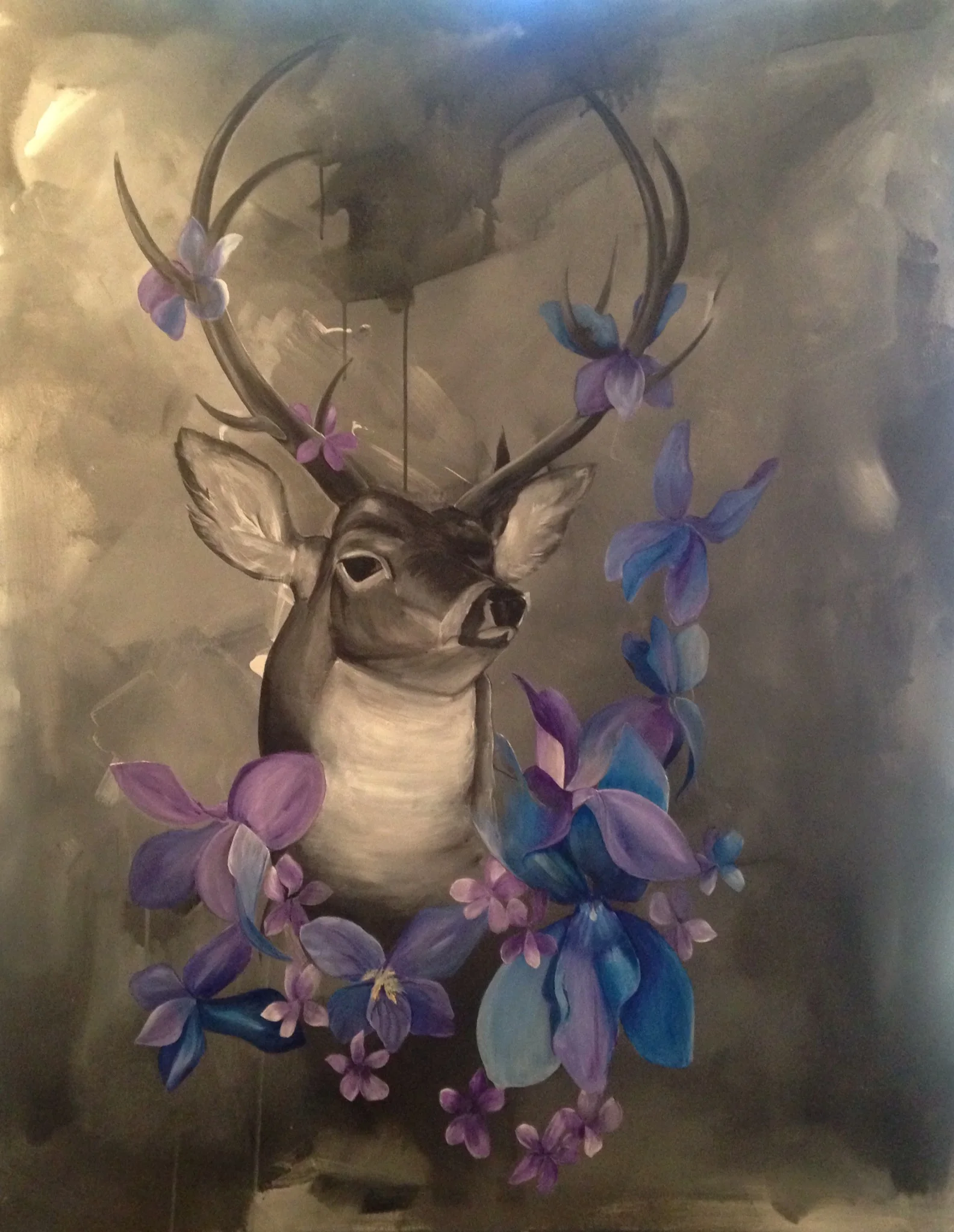 Big Buck with Wood Violets