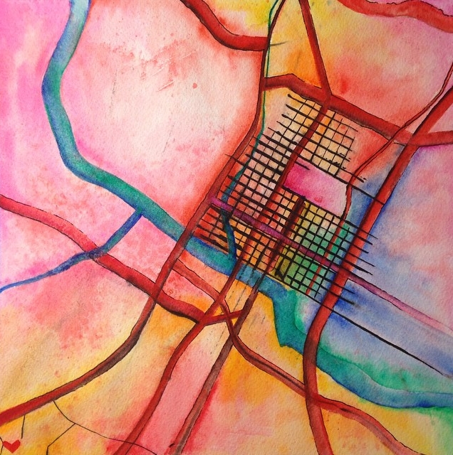 Downtown Austin Abstracted