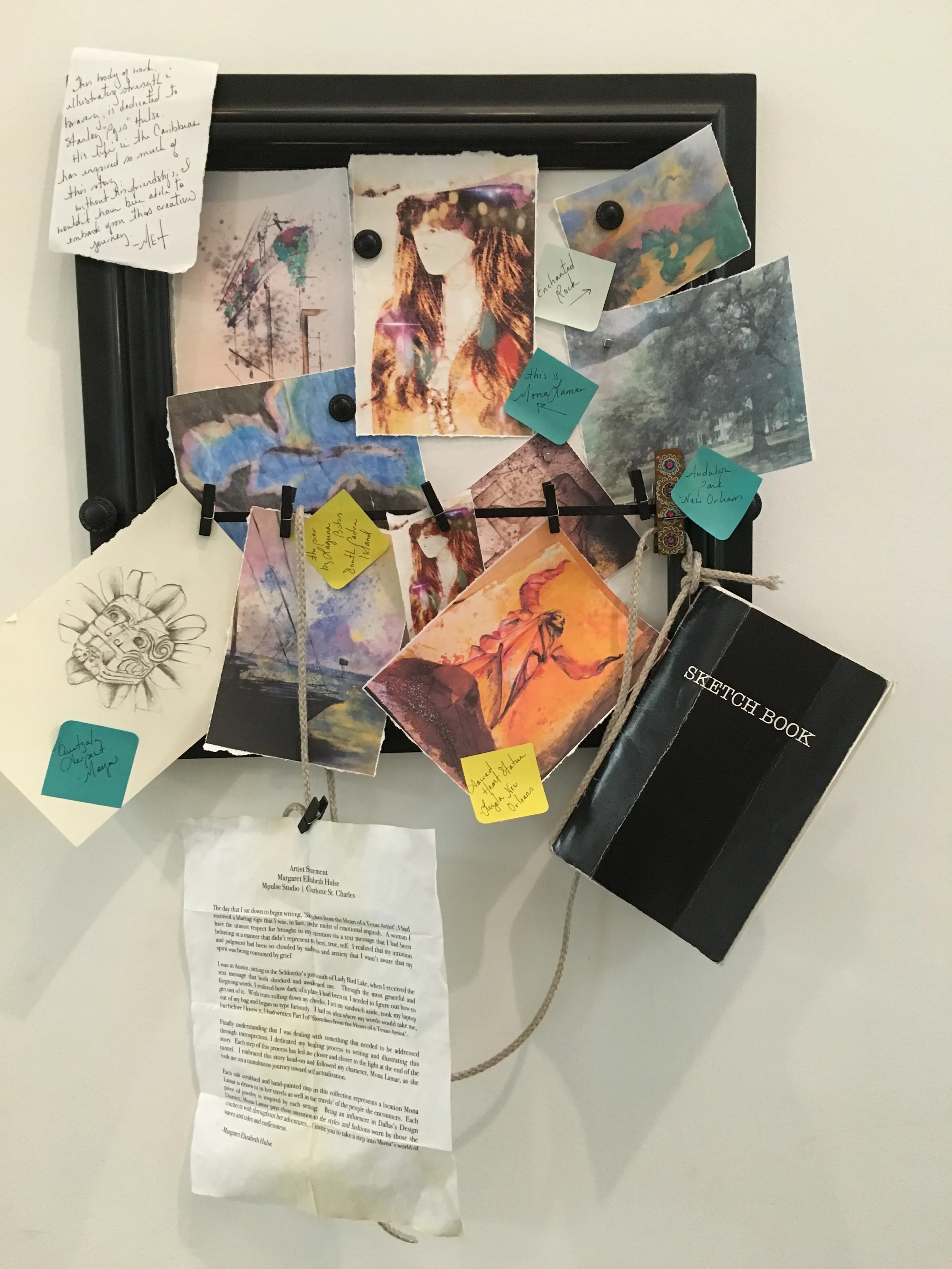 This is Mona Lamar's Sketch Board