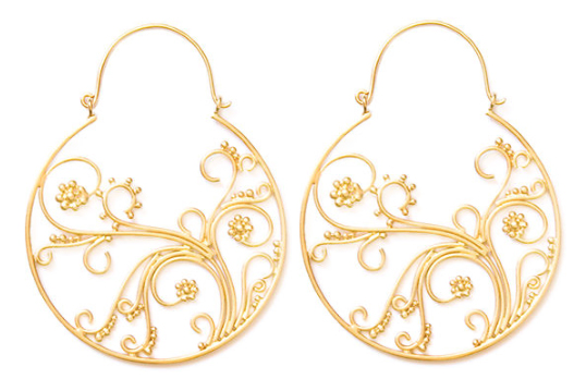 Flowering Vine Baskets Earrings