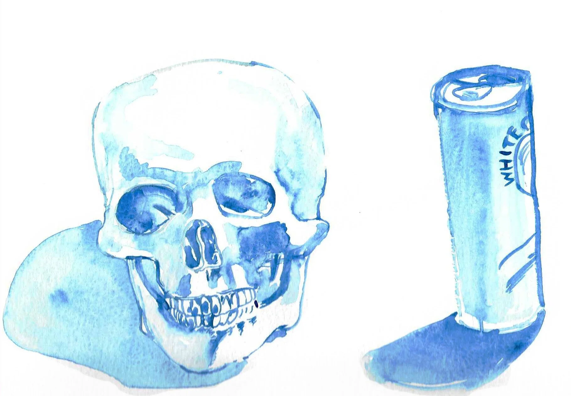 Skull with White Claw