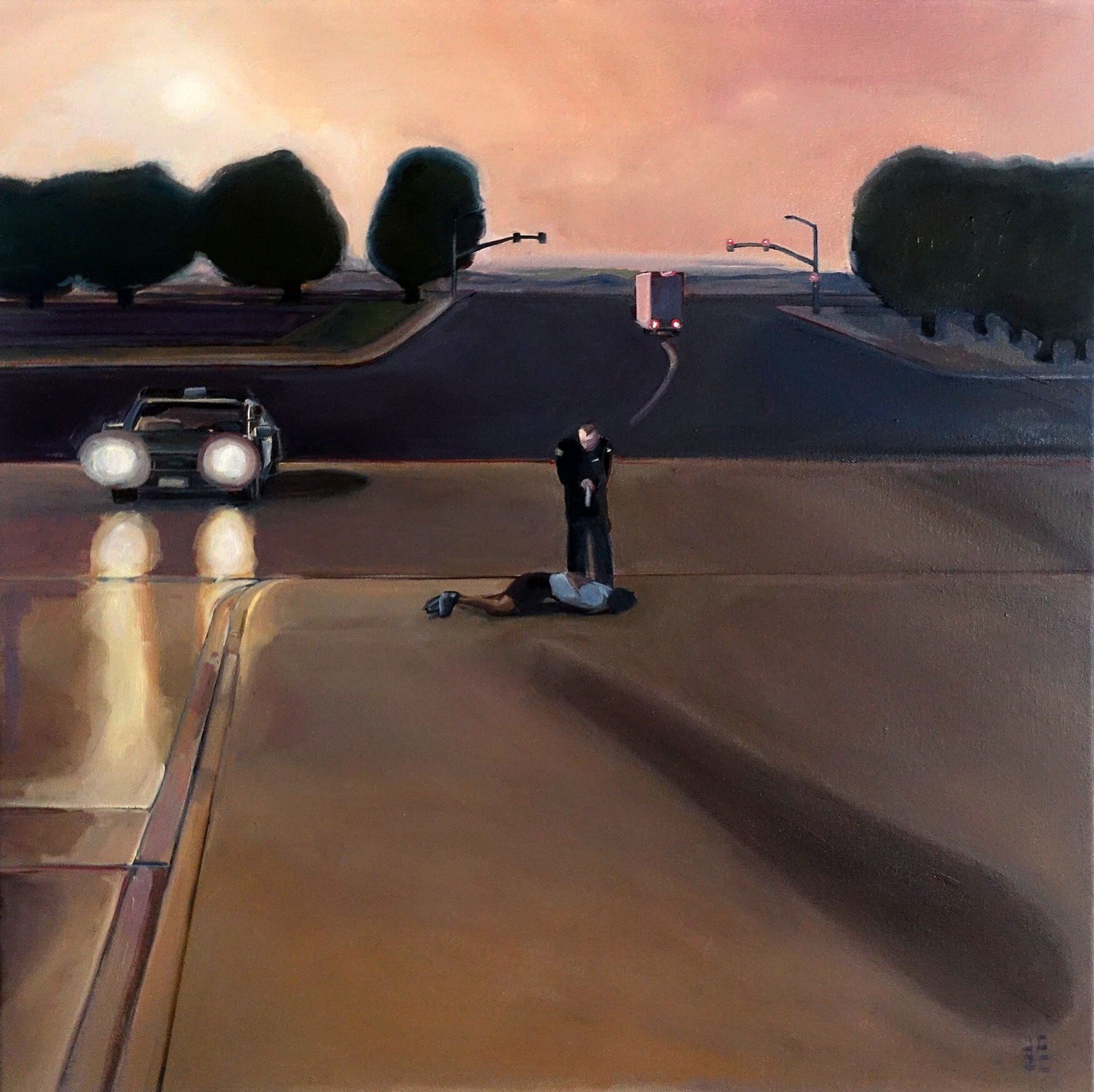 Routine Traffic Stop 30x30 Oil On Canvas_medium.jpg