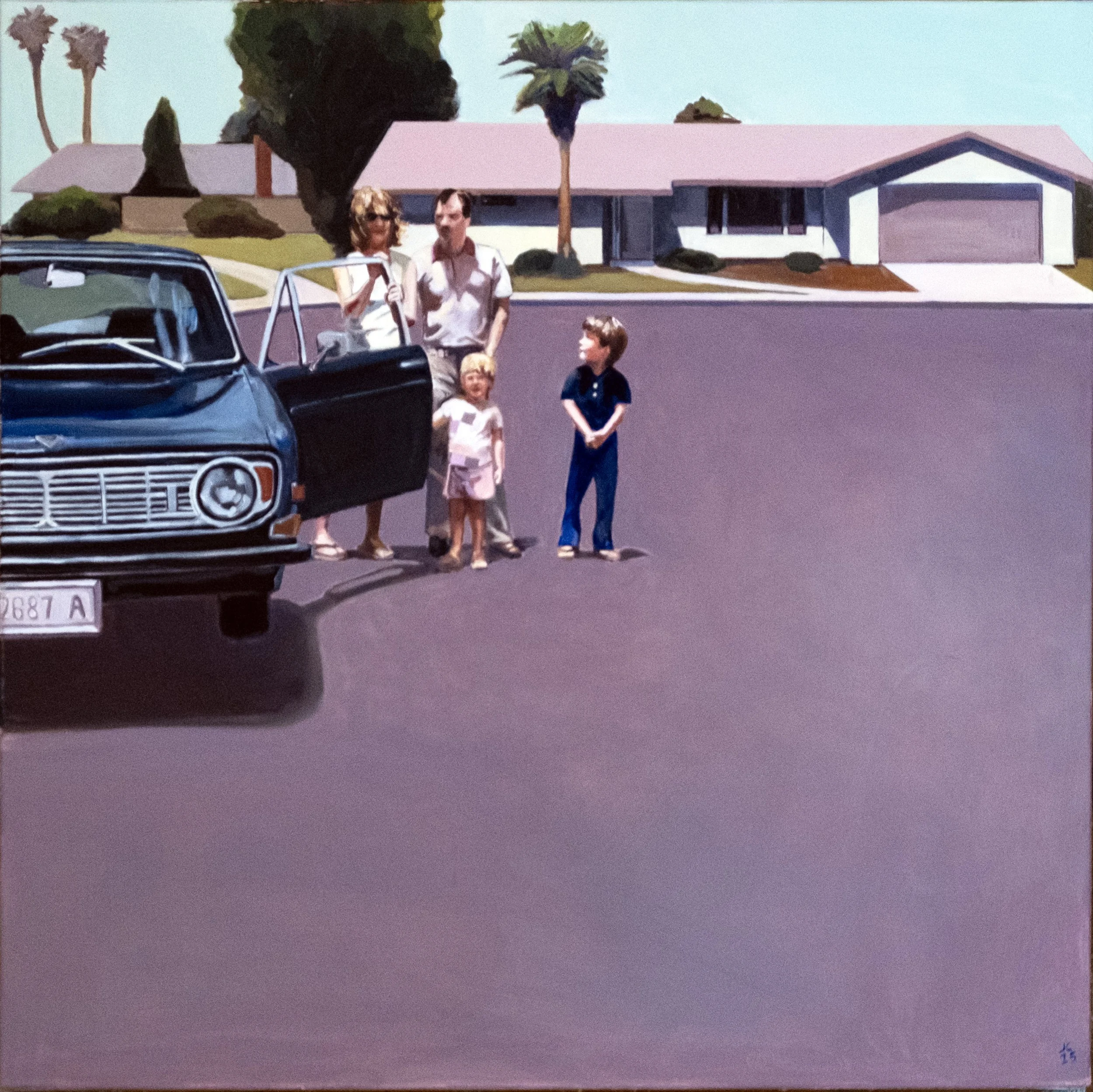 CHUCK AND CINDY + 2  30x30"