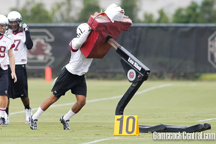 With no Jadeveon Clowney on the roster, it doesn't appear that any sleds are in grave danger of being tipped over. We'll keep you updated throughout the month, nonetheless.