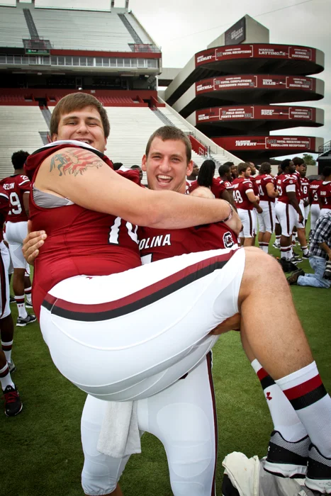Brendan Nosovitch may not be able to throw the ball like Spurrier wants him to, but it's hard to argue with some of this other talents.