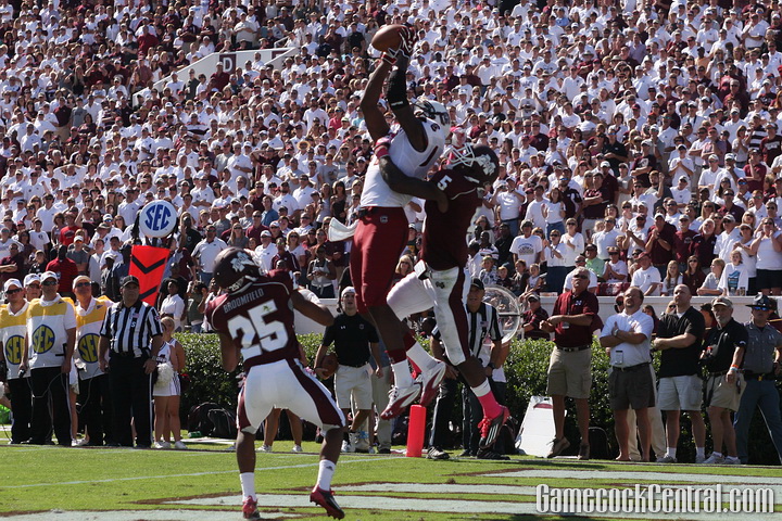 Jeffery caught the game-winning touchdown at Mississippi State in 2011.
