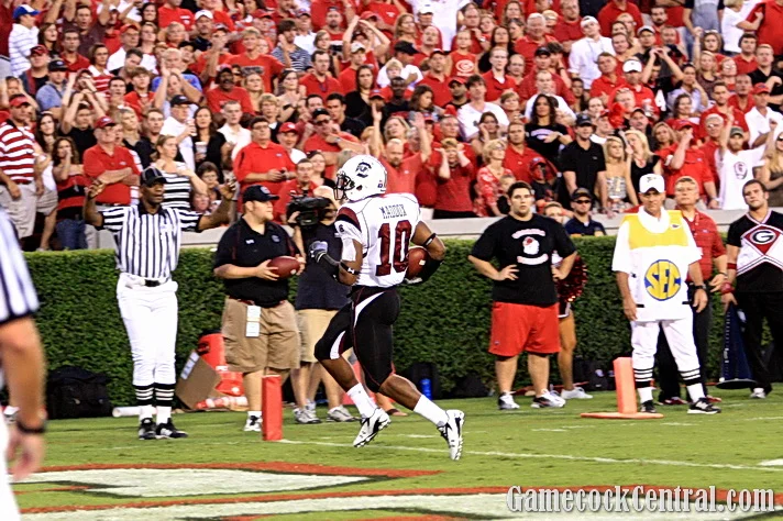STAFF PHOTO BY PAUL COLLINS: The Gamecocks scored 37 points, but couldn't come up with one final touchdown.