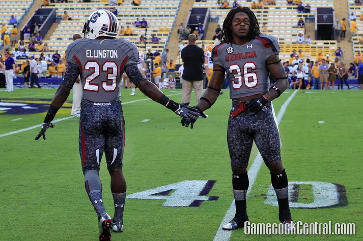 STAFF PHOTO BY PAUL COLLINS: The "battle gray" uniforms received mixed reactions from fans. 